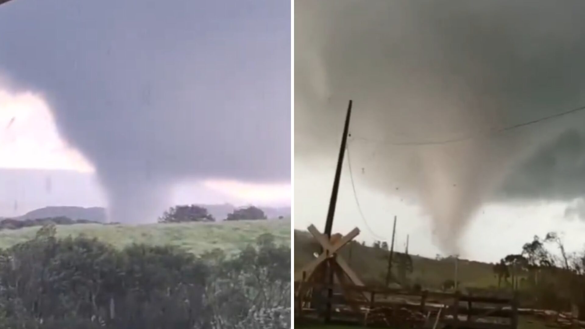 Tornado atinge cidade no Paraná e causa destruição incrível